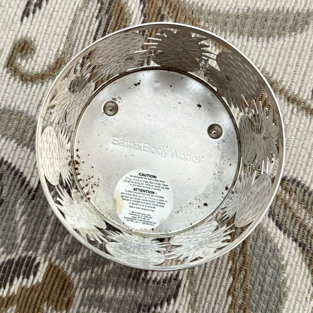 Bath & Body Works Pineapple Candle Holder 3 Wick